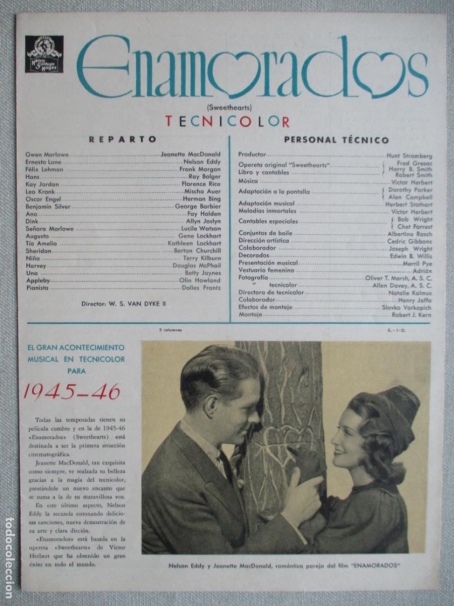 Cine: ENAMORADOS. GUIA ORIGINAL ESTRENO. PEDIDO MINIMO EN GUIAS 10 EUROS.