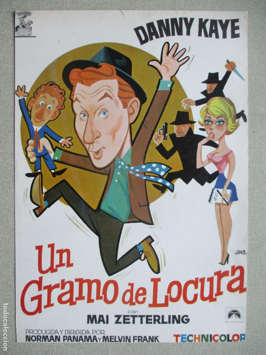 Cine: UN GRAMO DE LOCURA. GUIA ORIGINAL ESTRENO. PEDIDO MINIMO EN GUIAS 10 EUROS.