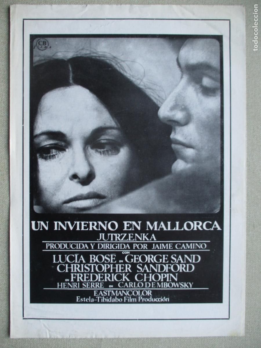 Cine: UN INVIERNO EN MALLORCA. GUIA ORIGINAL ESTRENO. PEDIDO MINIMO EN GUIAS 10 EUROS.