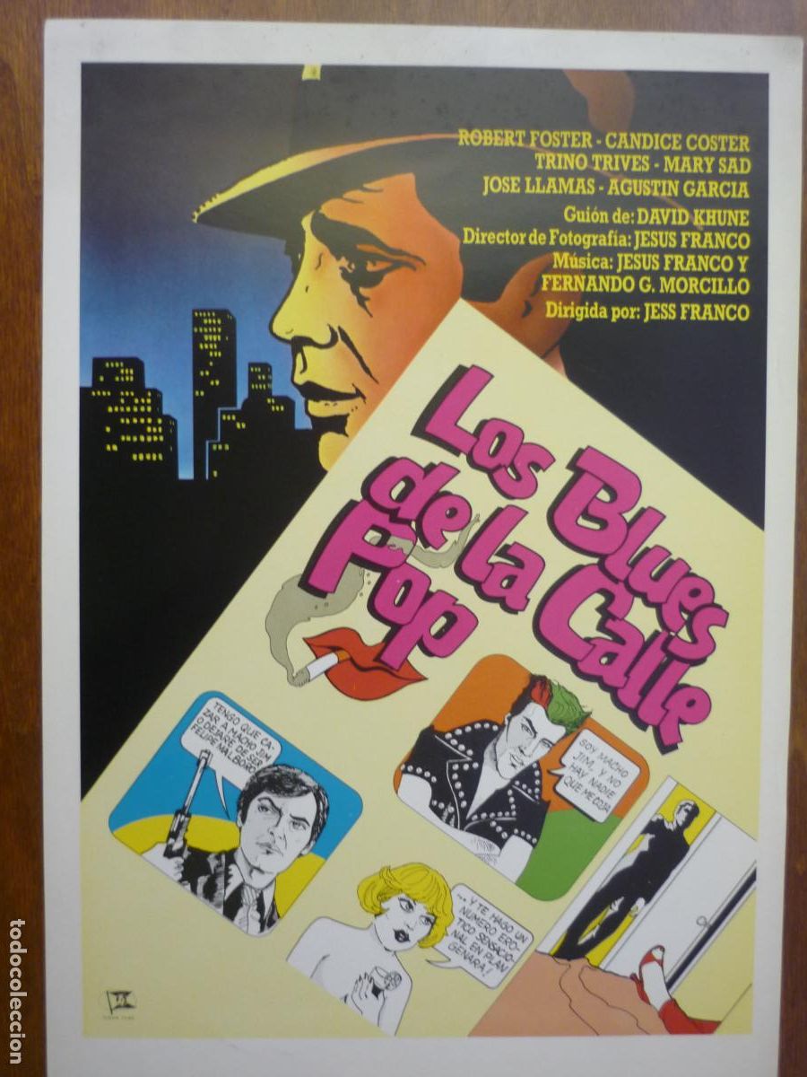 Cine: el blues de la calle pop - guia publicitaria original jess jesus franco candice coster cine espa&ntilde;ol