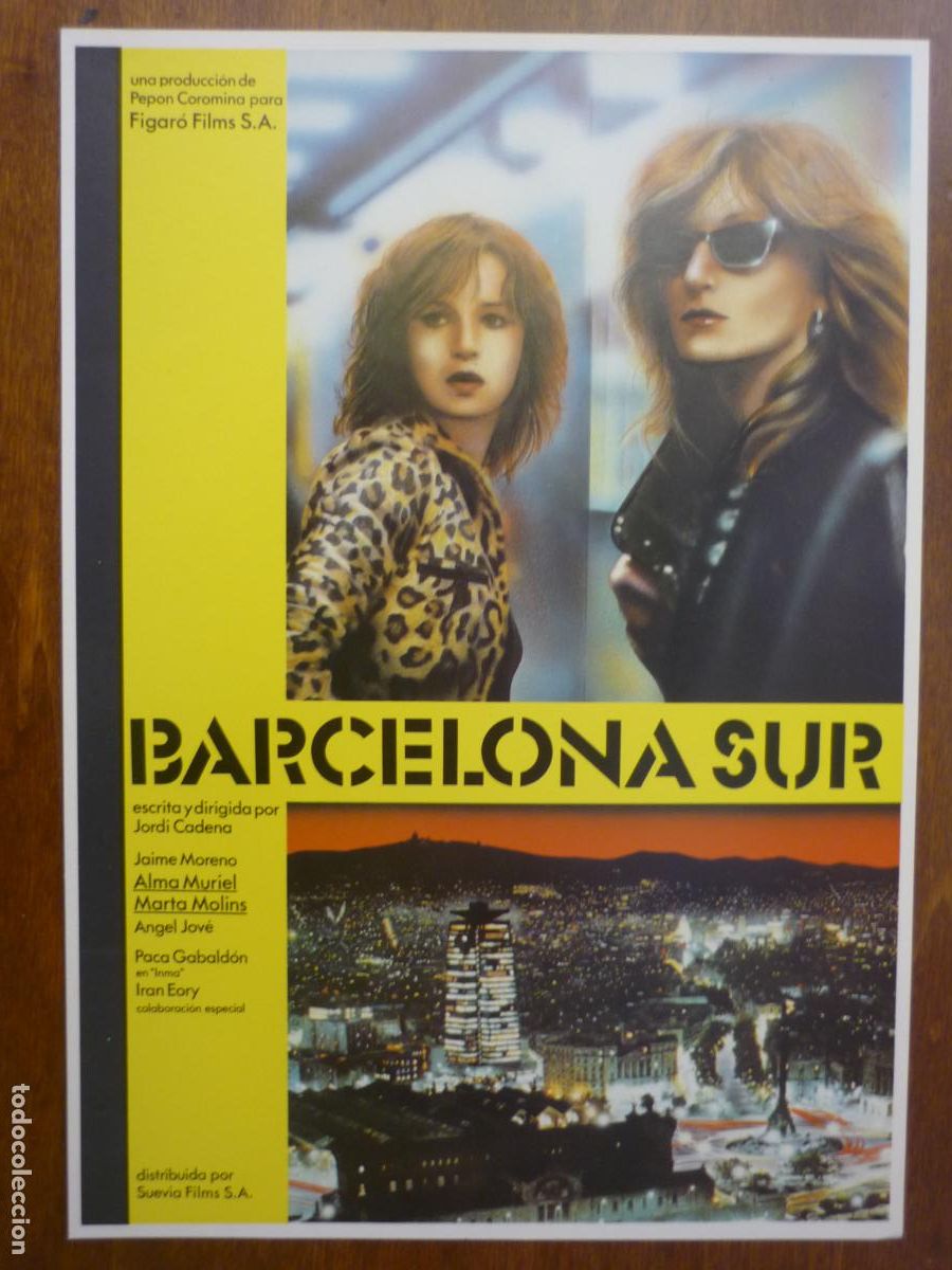 Cine: barcelona sur - guia publicitaria original - marta molins angel jove iran eory cine quinqui espa&ntilde;ol