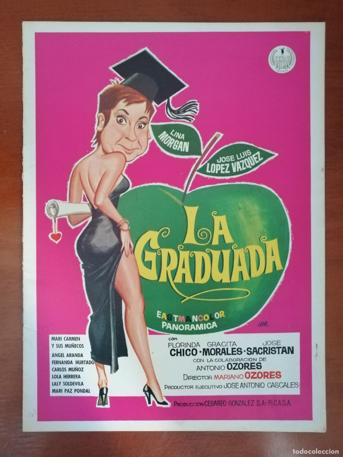 Cine: G6075 LA GRADUADA-LIBRO 8 PAGINAS