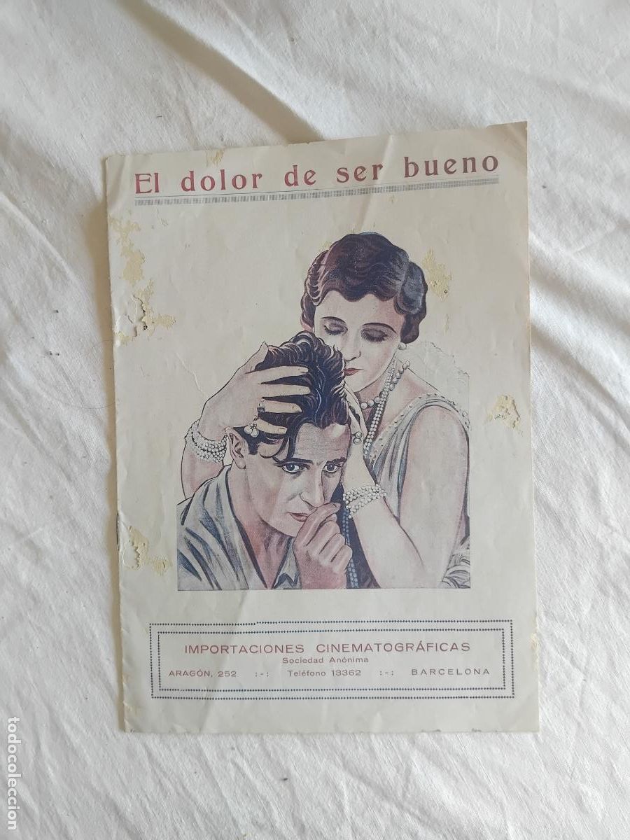 Cine: EL DOLOR DE SER BUENO. IVOR NOVELLO. . GUIA CINEMATOGRAFICA DE LA PELICULA MUDA.