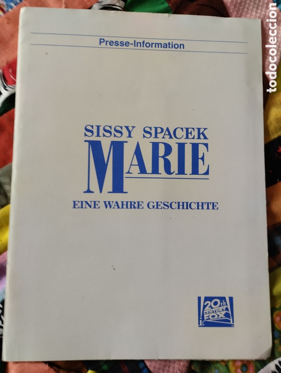 Cinema: CARPETA CON VARIAS HOJAS DE LA PEL&Iacute;CULA - MARIE 1985