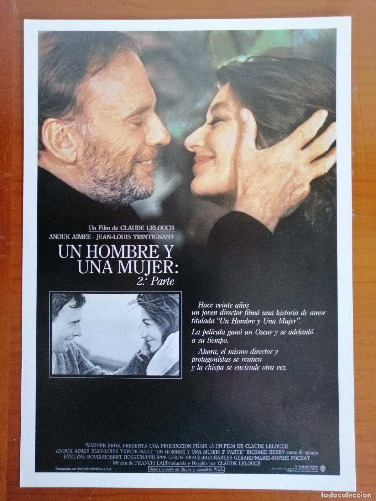 Cinema: G10977 UN HOMBRE Y UNA MUJER; 2&ordf; PARTE-SENCILLO