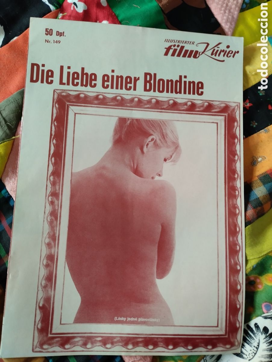 Cine: GUIA DE VARIAS P&Aacute;GINAS EN ALEMAN - LOS AMORES DE UNA RUBIA 1965