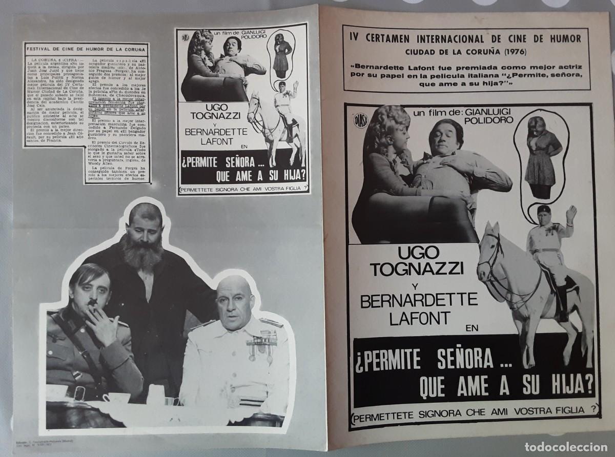 Cinema: &iquest;PERMITE SE&Ntilde;ORA......QUE AME A SU HIJA?, UGO TOGNAZZI, BERNARDETTE LAFONT.