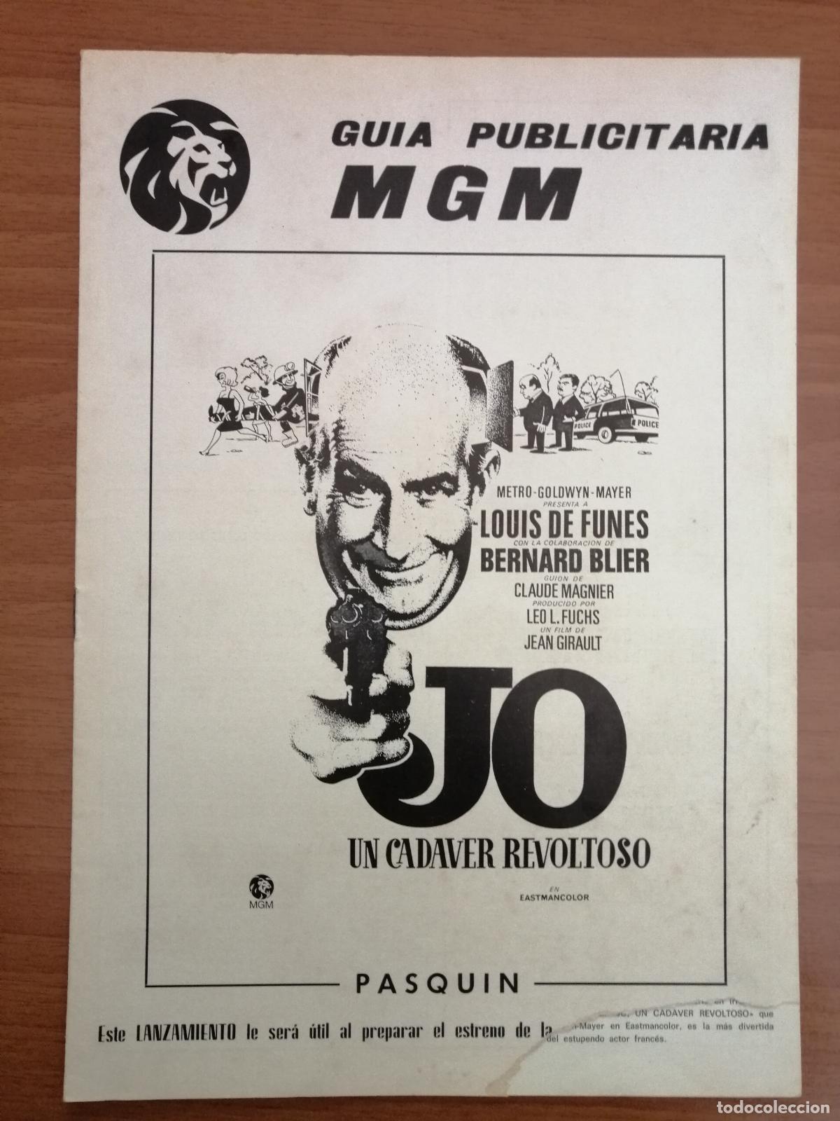 Cine: G5458 JO UN CADAVER REVOLTOSO-DOBLE