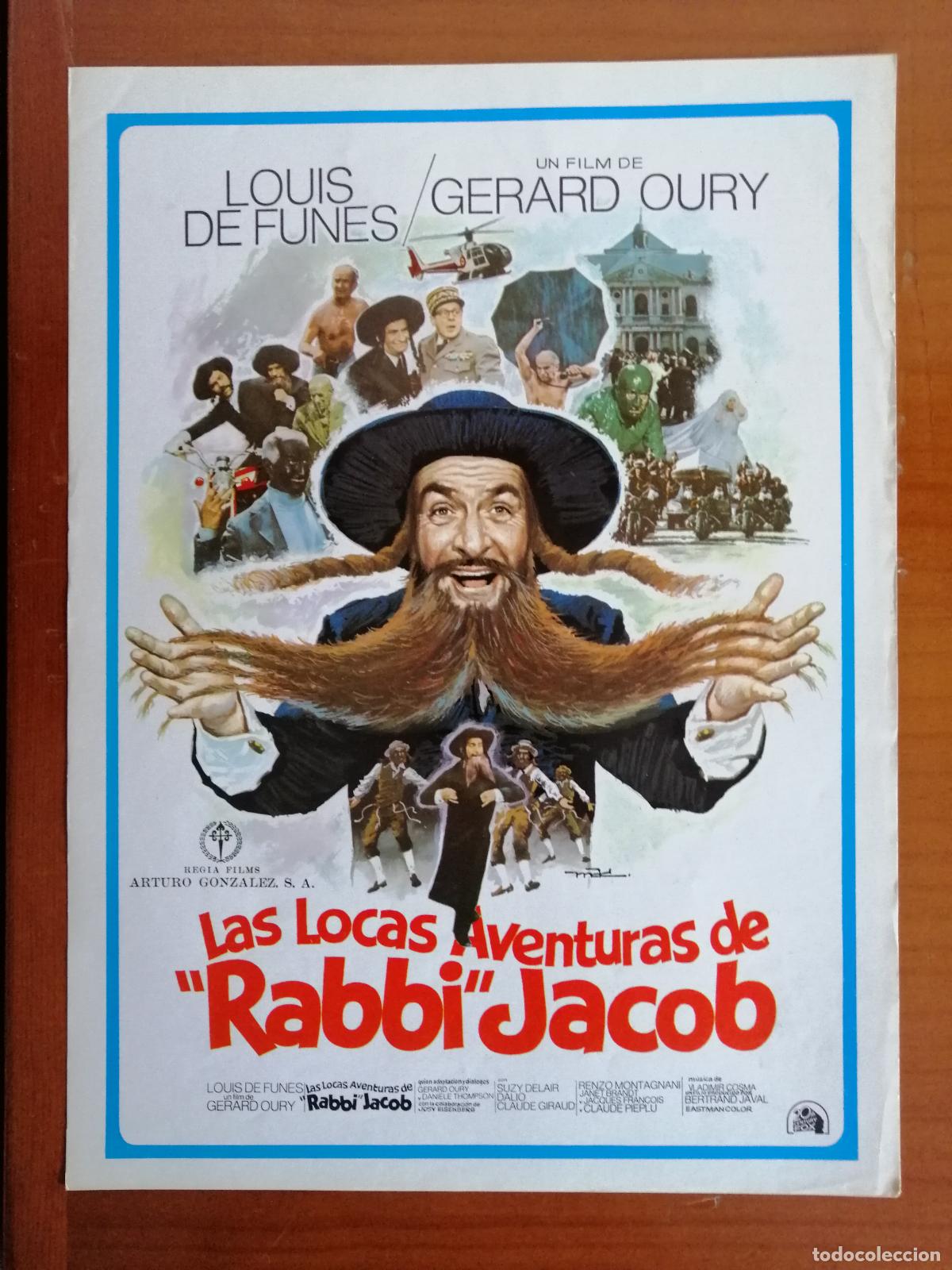 Cine: G7044 LAS LOCAS AVENTURAS DE RABBI JACOB-SENCILLO-DIST. ARTURO GONZALEZ