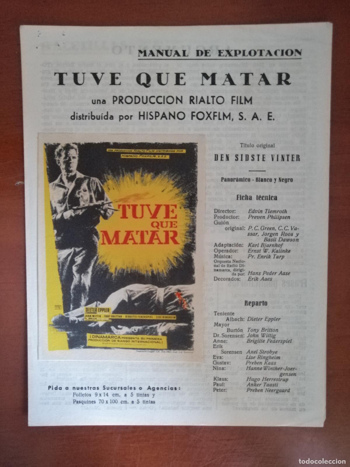 Cinema: G10860 TUVE QUE MATAR-DOBLE