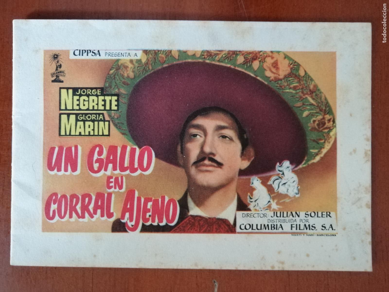Cine: G10954 UN GALLO EN CORRAL AJENO-LIBRO 20 PAGINAS