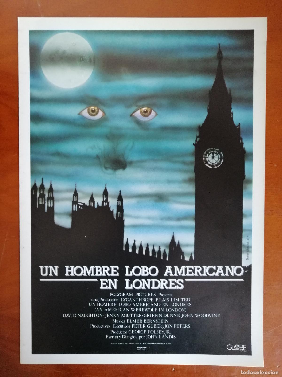 Cine: G10971 UN HOMBRE LOCO AMERICANO EN LONDRES-DOBLE