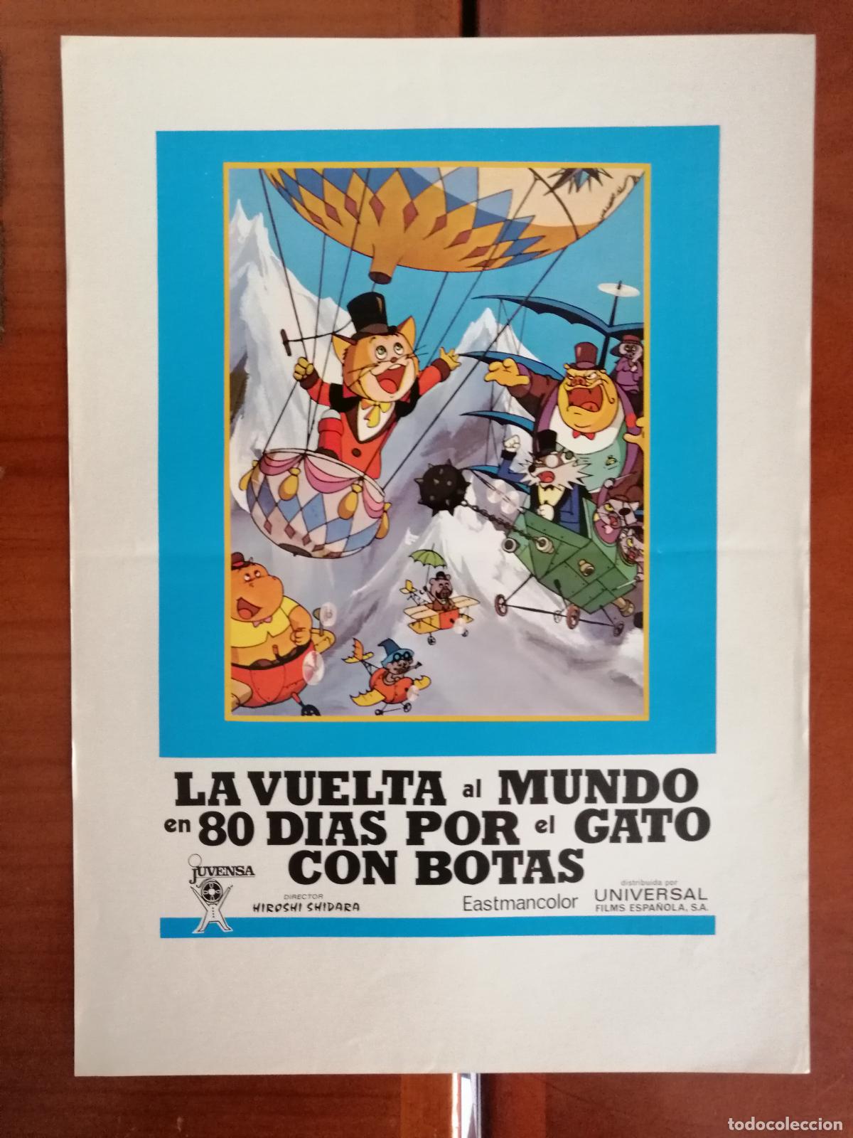 Cine: G6868 LA VUELTA AL MUNDO EN 80 DIAS POR EL GATO CON BOTAS-SENCILLO-DIBUJOS ANIMADOS
