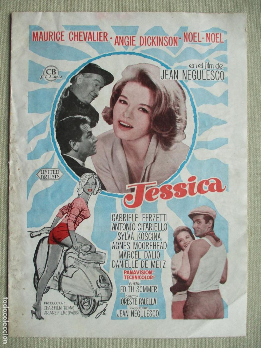 Cine: JESSICA. GUIA ORIGINAL ESTRENO. PEDIDO MINIMO EN GUIAS 10 EUROS.