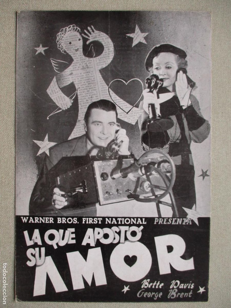 Cine: LA QUE APOSTO SU AMOR. GUIA ORIGINAL ESTRENO. PEDIDO MINIMO EN GUIAS 10 EUROS.