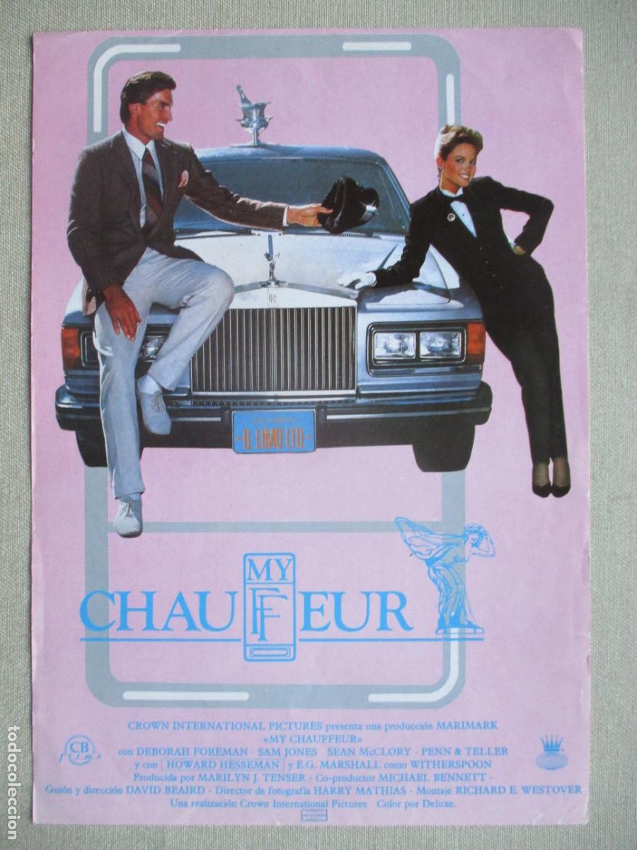 Cine: MY CHAUFFEUR (MI CHOFER). GUIA ORIGINAL ESTRENO. PEDIDO MINIMO EN GUIAS 10 EUROS.