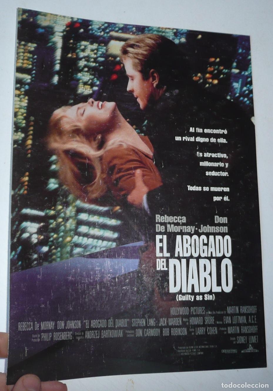 Cine: El abogado del diablo (Sidney Lumet, 1993) Rebecca De Mornay, Don Johnson, Jack Warden