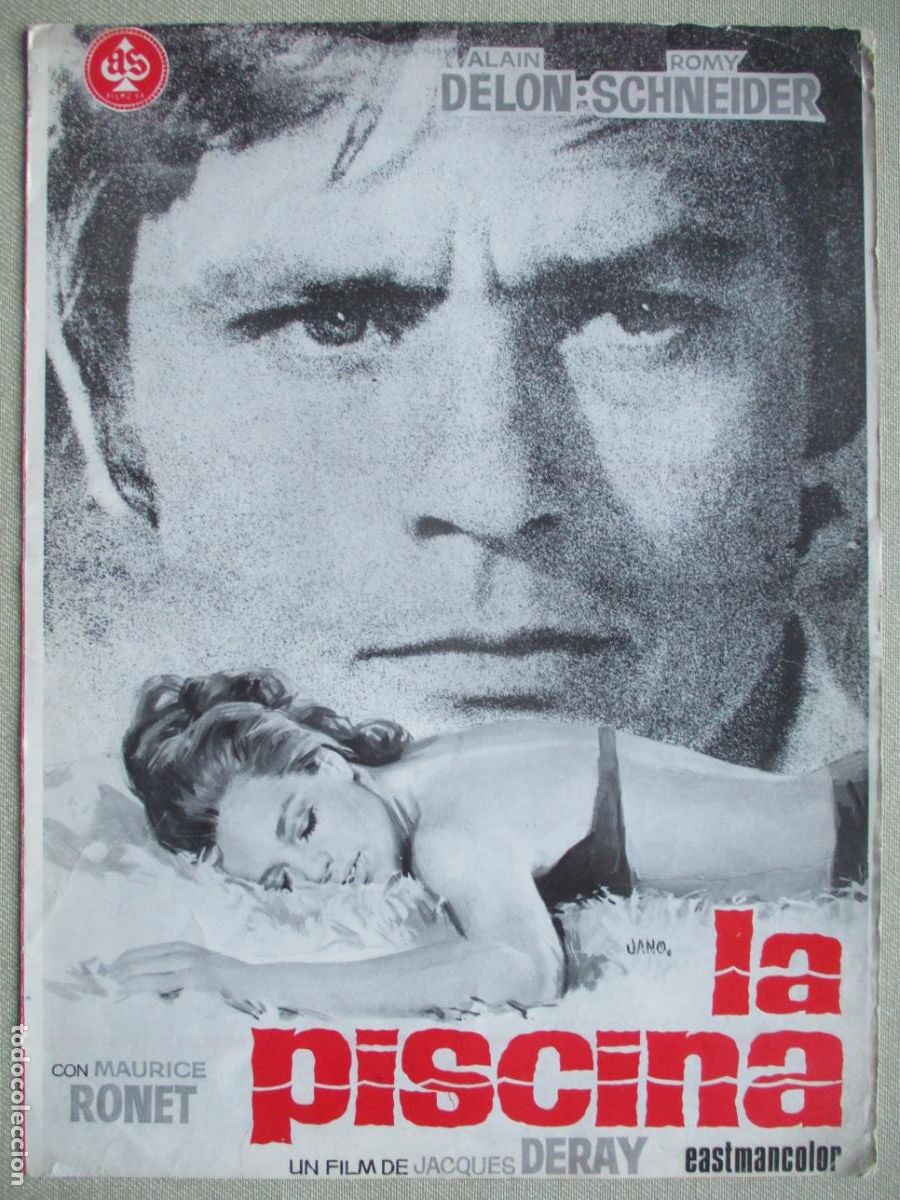 Cine: LA PISCINA. GUIA ORIGINAL ESTRENO. PEDIDO MINIMO EN GUIAS 10 EUROS.