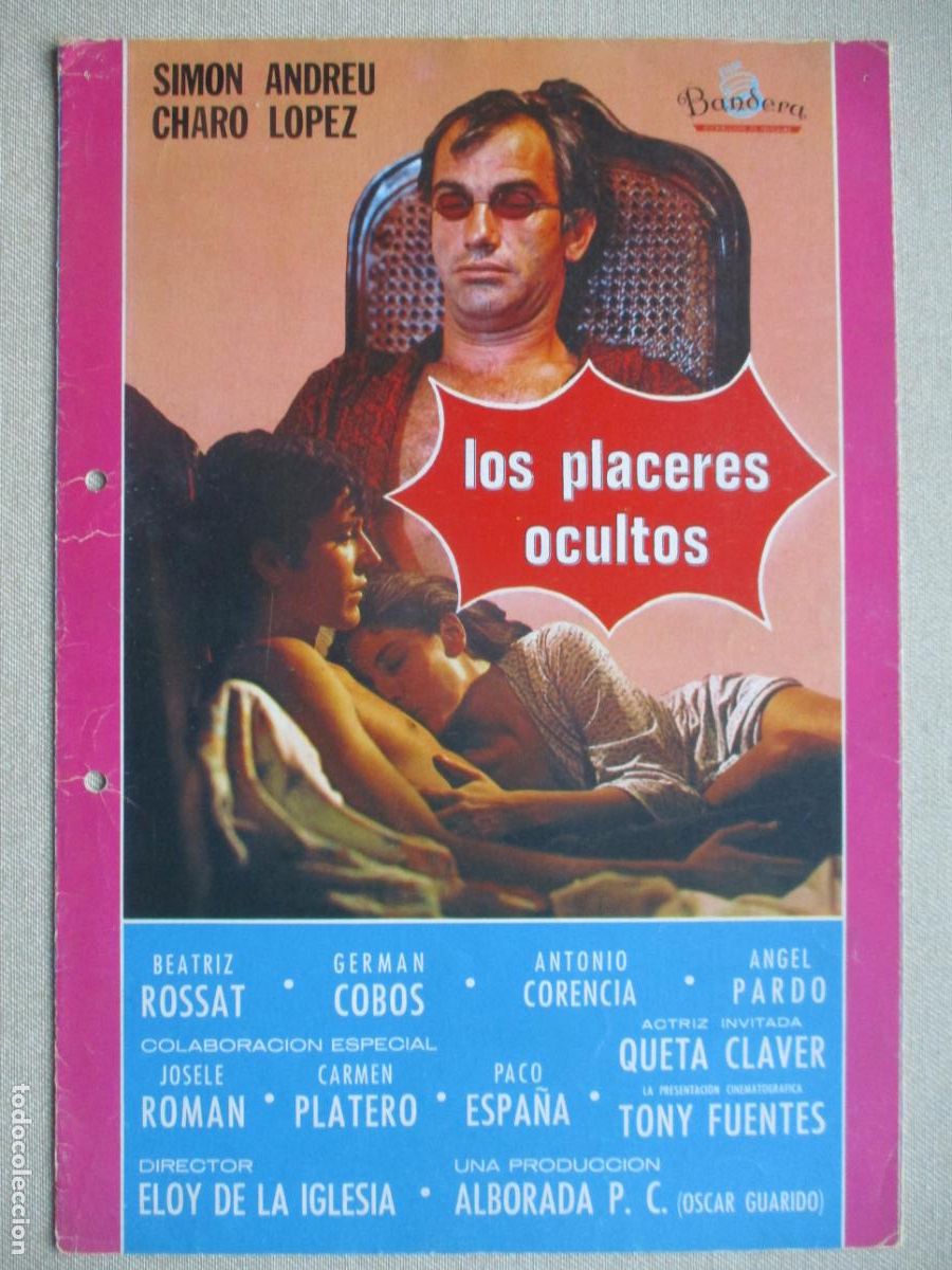 Cine: LOS PLACERES OCULTOS. GUIA ORIGINAL ESTRENO. PEDIDO MINIMO EN GUIAS 10 EUROS.