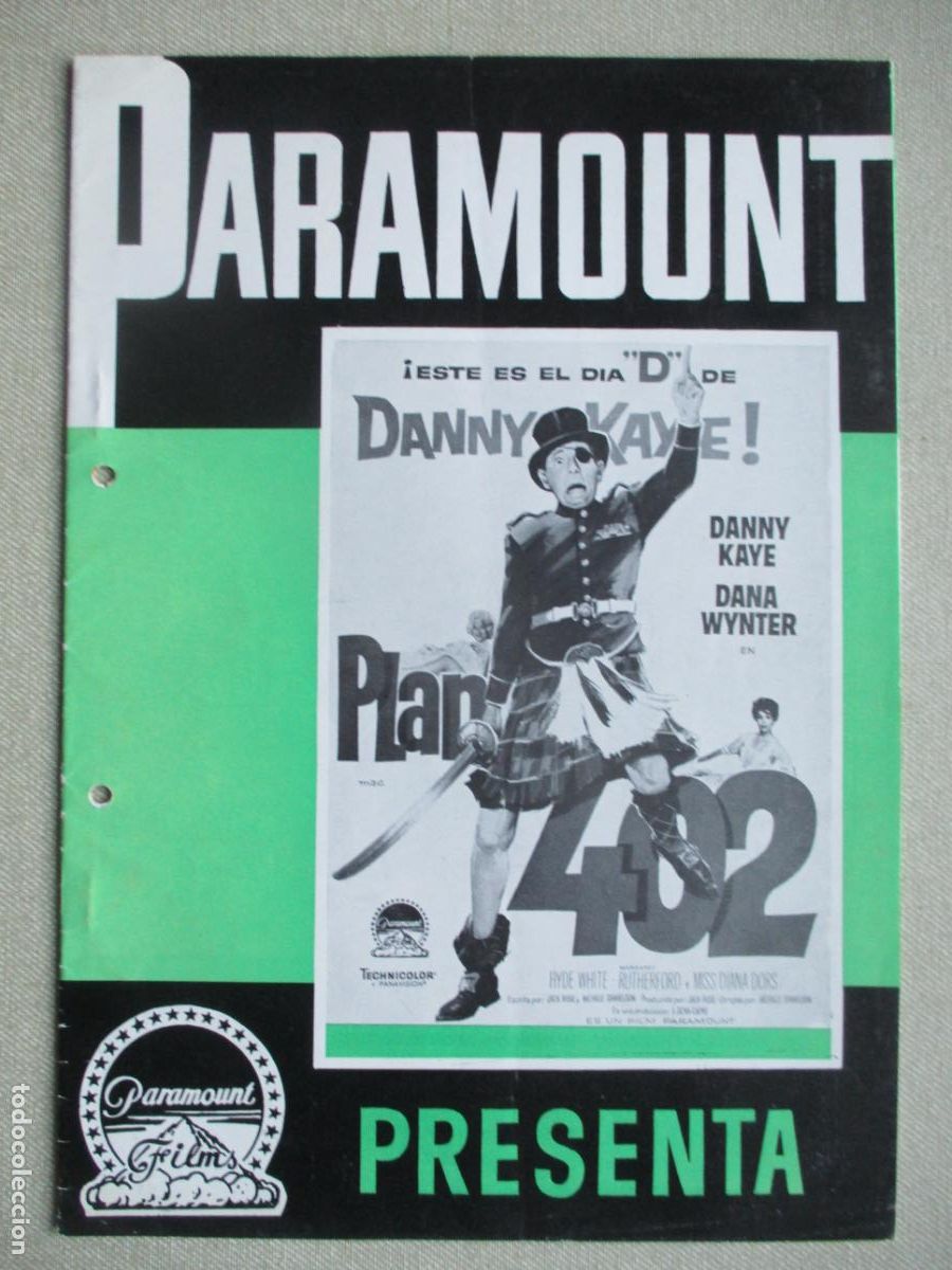 Cine: PLAN 402. GUIA ORIGINAL ESTRENO. PEDIDO MINIMO EN GUIAS 10 EUROS.