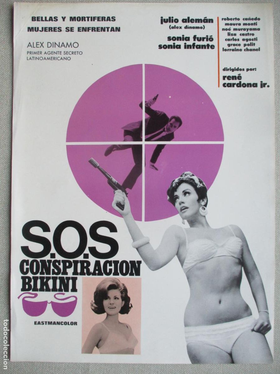 Cine: S.O.S. CONSPIRACION BIKINI. GUIA ORIGINAL ESTRENO. PEDIDO MINIMO EN GUIAS 10 EUROS.