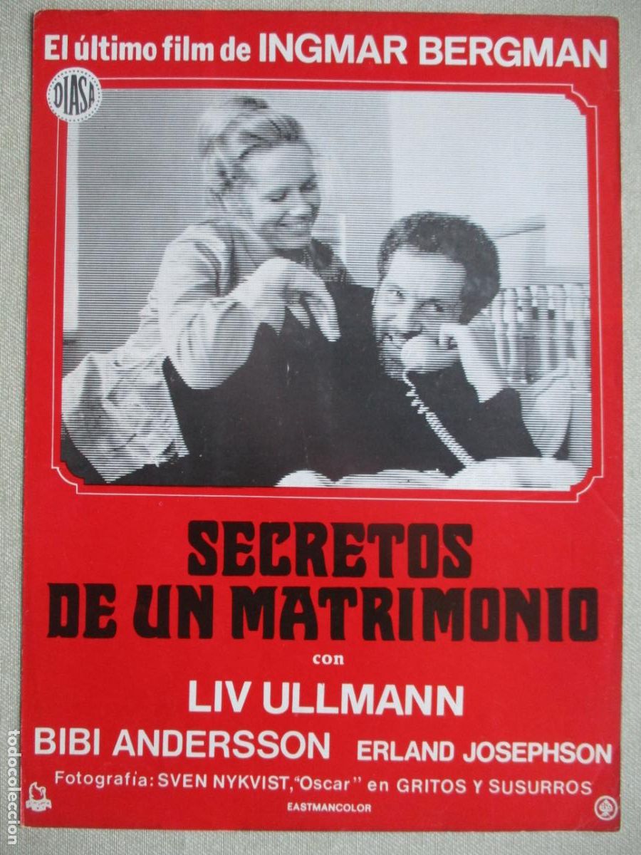 Cine: SECRETOS DE UN MATRIMONIO. GUIA ORIGINAL ESTRENO. PEDIDO MINIMO EN GUIAS 10 EUROS.