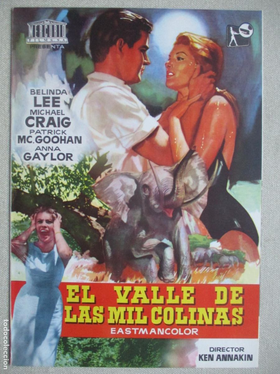 Cinema: EL VALLE DE LAS MIL COLINAS. GUIA ORIGINAL ESTRENO. PEDIDO MINIMO EN GUIAS 10 EUROS.
