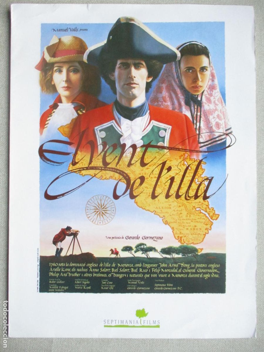 Cinema: EL VENT DE L'ILLA. GUIA ORIGINAL ESTRENO. PEDIDO MINIMO EN GUIAS 10 EUROS.