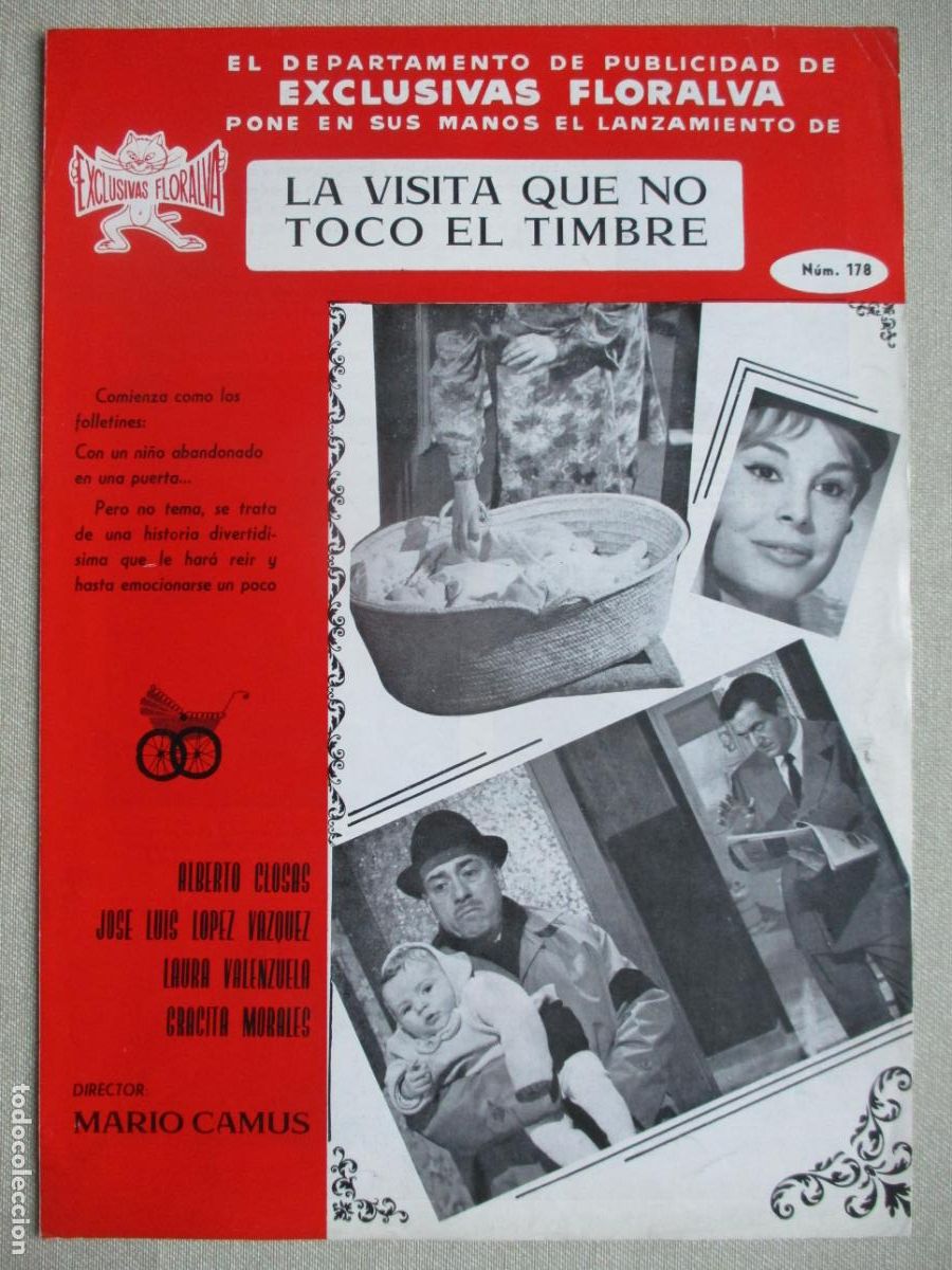 Cine: LA VISITA QUE NO TOCO EL TIMBRE. GUIA ORIGINAL ESTRENO. PEDIDO MINIMO EN GUIAS 10 EUROS.