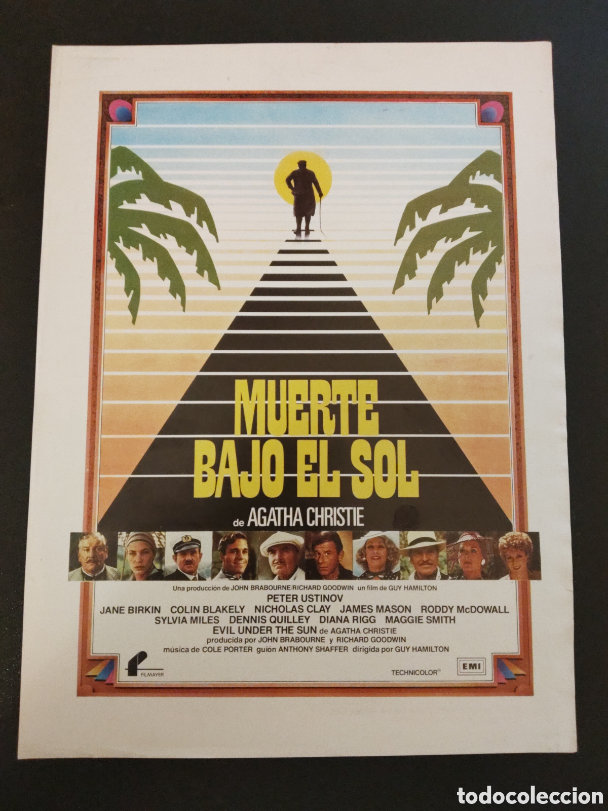 Cine: MUERTE BAJO EL SOL AGATHA CHRISTIE HERCULES POIROT PETER - GUIA DE CINE ORIGINAL
