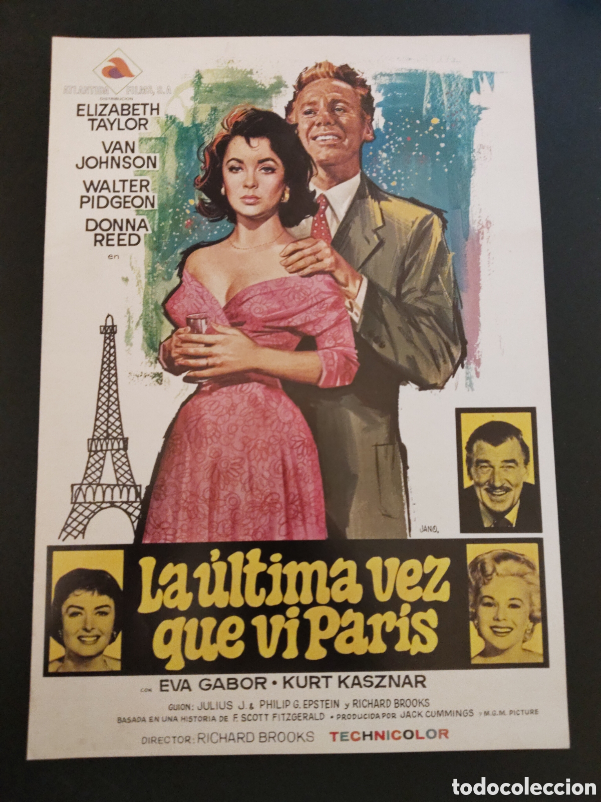 Cine: LA ULTIMA VEZ QUE VI PARIS - ELIZABETH TAYLOR - GUIA DE CINE ORIGINAL