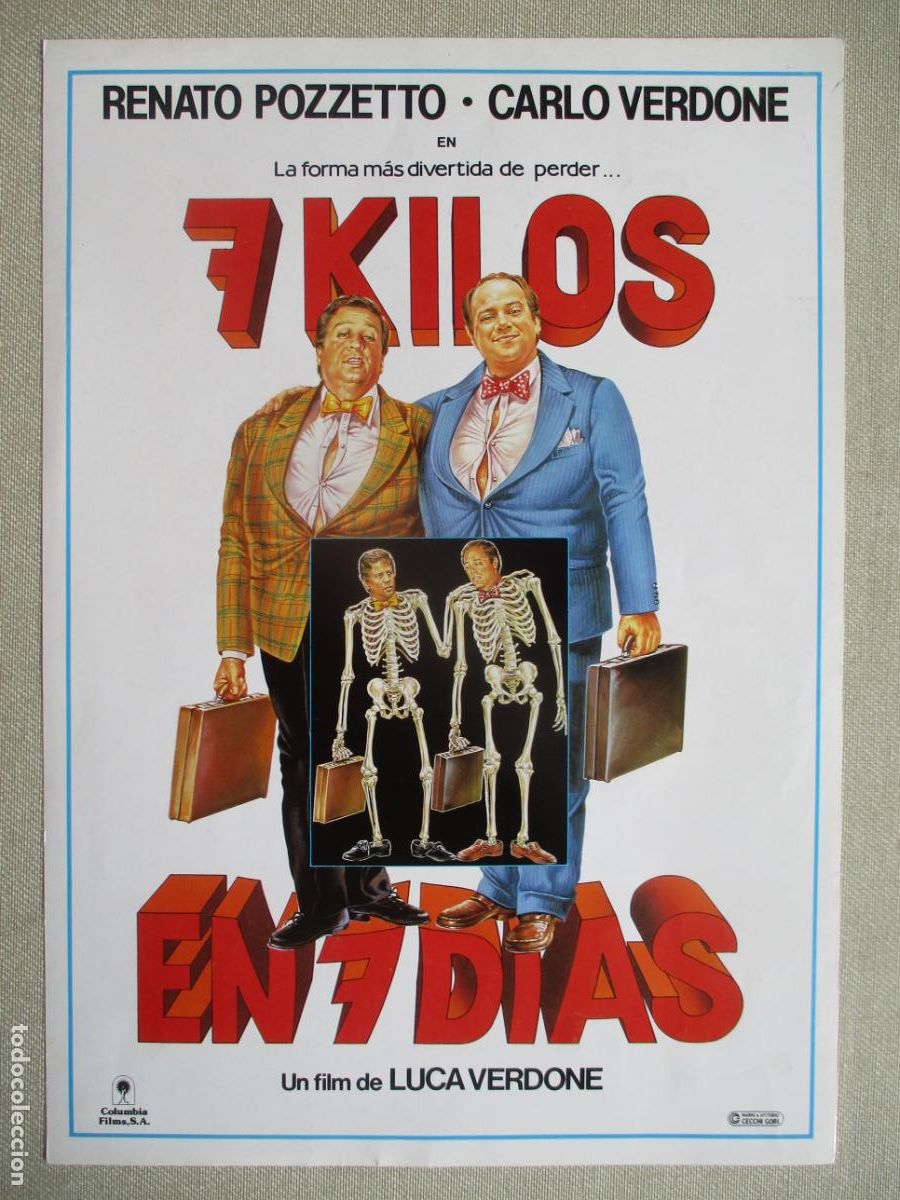 Cinema: 7 KILOS. GUIA ORIGINAL ESTRENO. PEDIDO MINIMO EN GUIAS 10 EUROS.