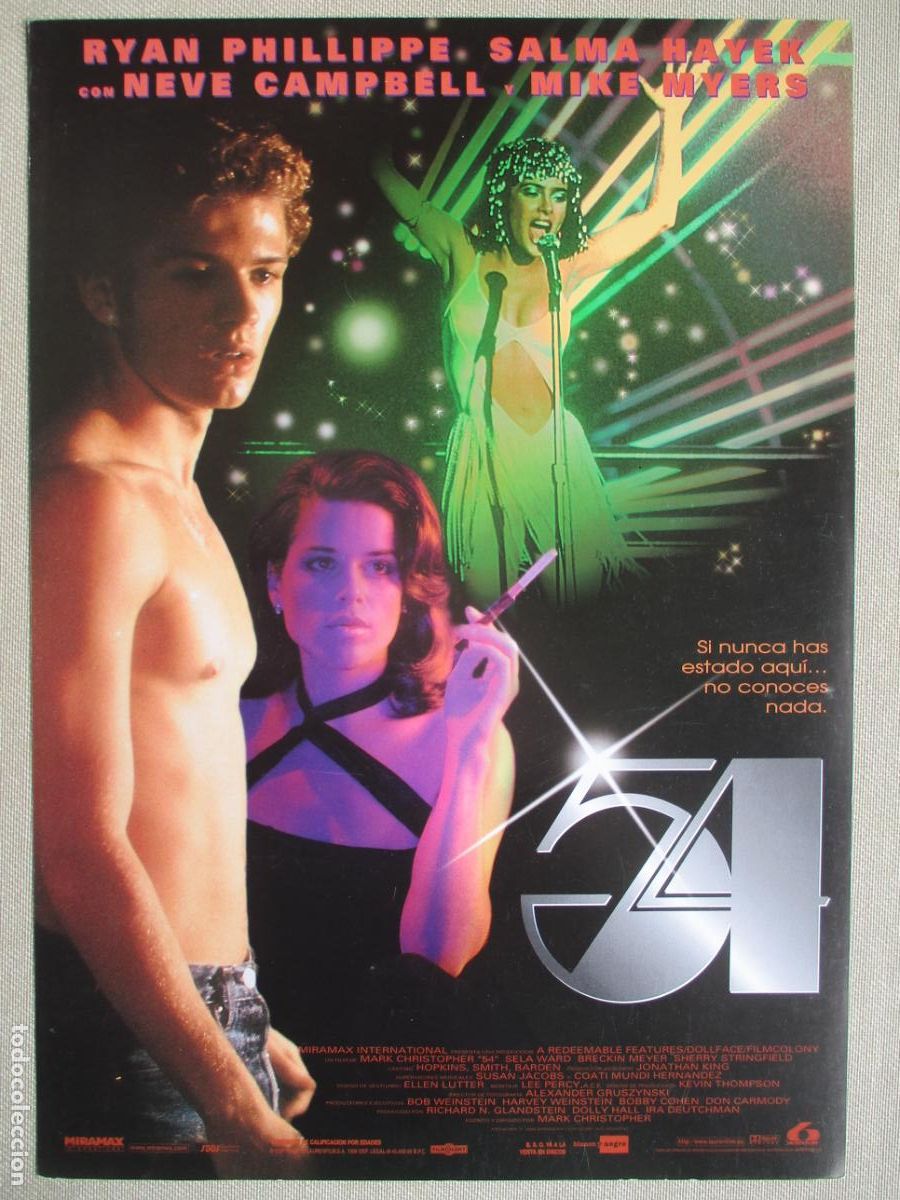 Cinema: 54. GUIA ORIGINAL ESTRENO. PEDIDO MINIMO EN GUIAS 10 EUROS.