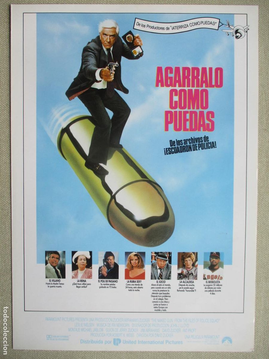 Cinema: AGARRALO COMO PUEDAS. GUIA ORIGINAL ESTRENO. PEDIDO MINIMO EN GUIAS 10 EUROS.