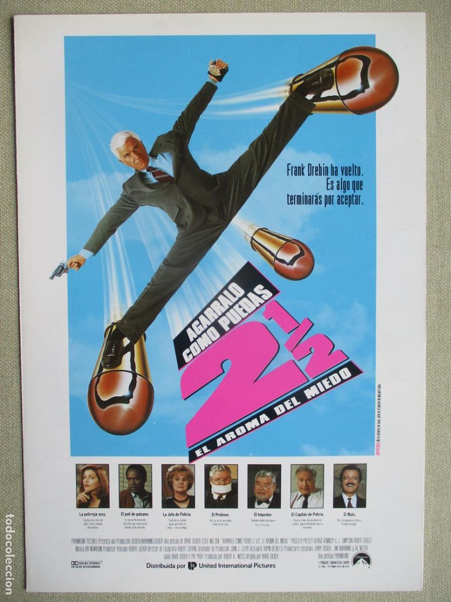 Cinema: AGARRALO COMO PUEDAS 2 1/2. GUIA ORIGINAL ESTRENO. PEDIDO MINIMO EN GUIAS 10 EUROS.