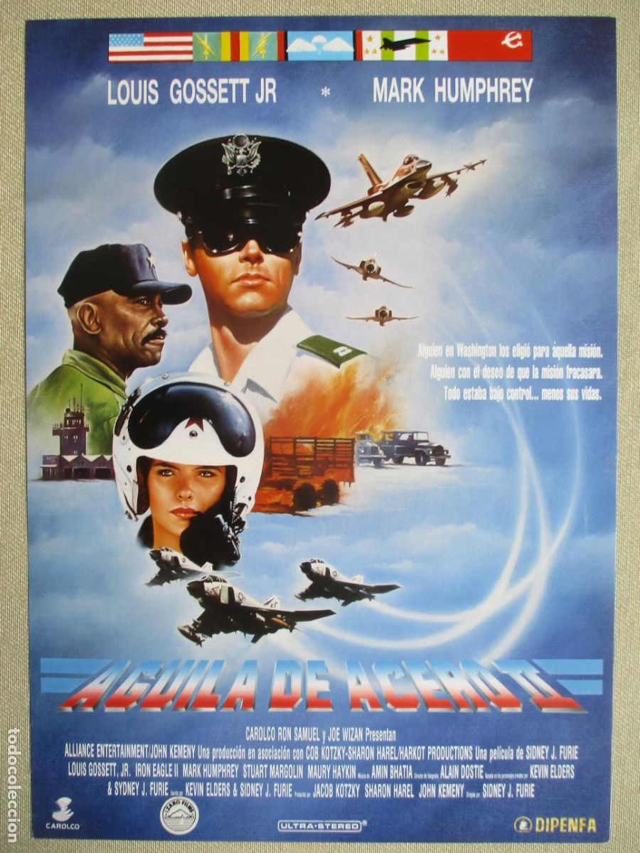 Cinema: AGUILA DE ACERO II. GUIA ORIGINAL ESTRENO. PEDIDO MINIMO EN GUIAS 10 EUROS.
