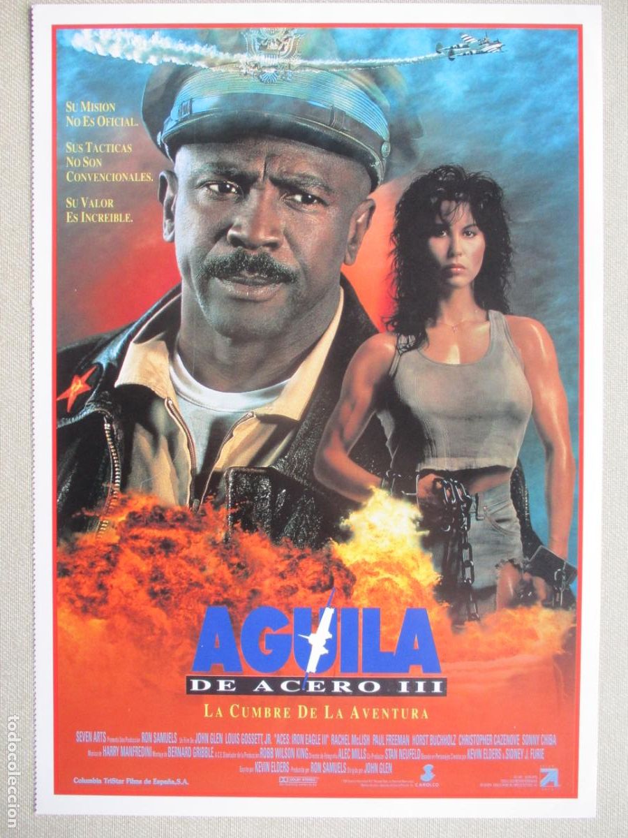 Cinema: AGUILA DE ACERO III. GUIA ORIGINAL ESTRENO. PEDIDO MINIMO EN GUIAS 10 EUROS.