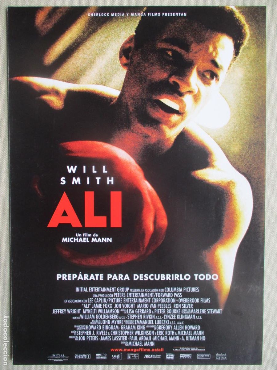 Cinema: ALI. GUIA ORIGINAL ESTRENO (SOLO PORTADA). PEDIDO MINIMO EN GUIAS 10 EUROS.