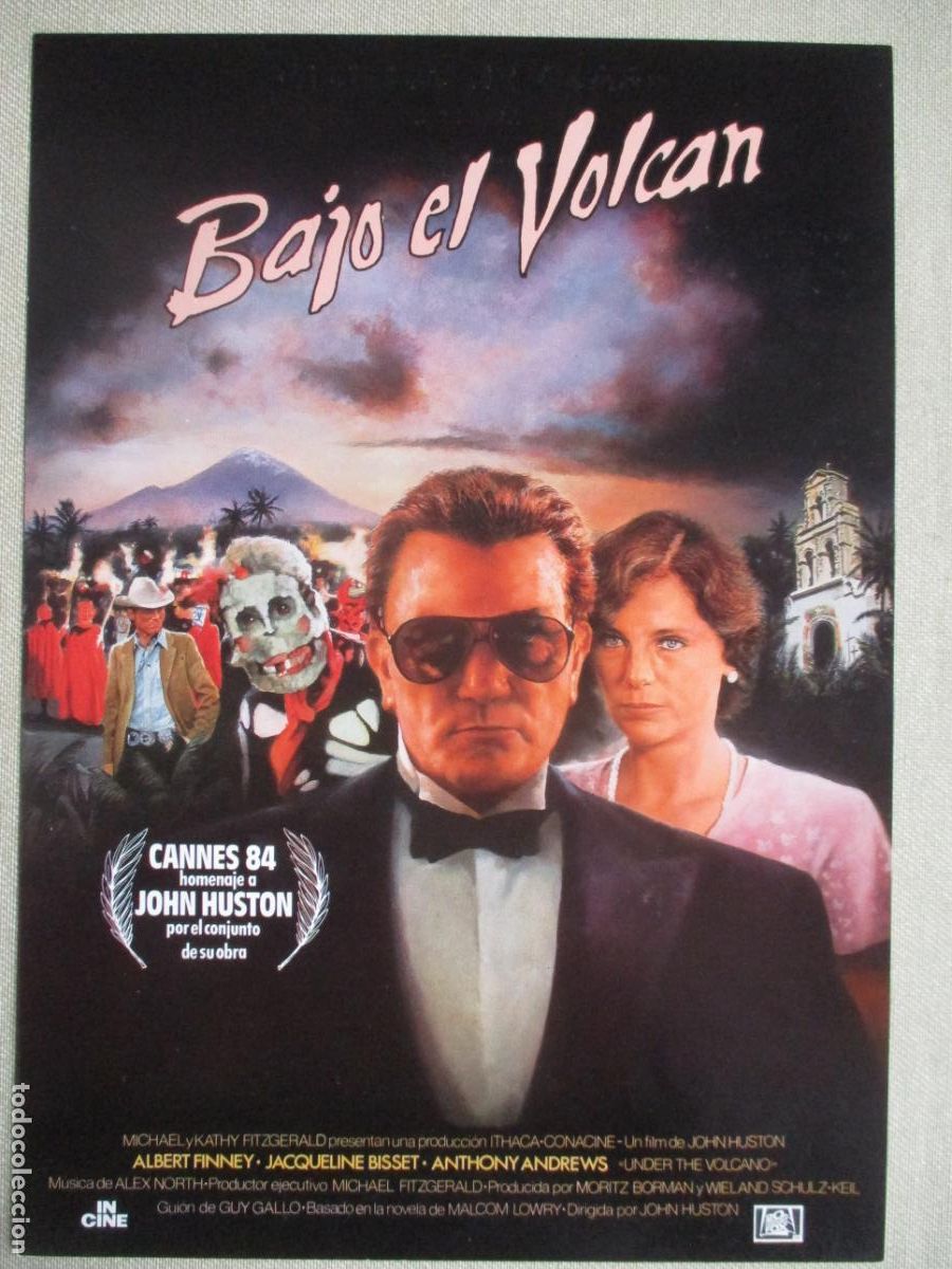 Cine: BAJO EL VOLCAN. GUIA ORIGINAL ESTRENO. PEDIDO MINIMO EN GUIAS 10 EUROS.