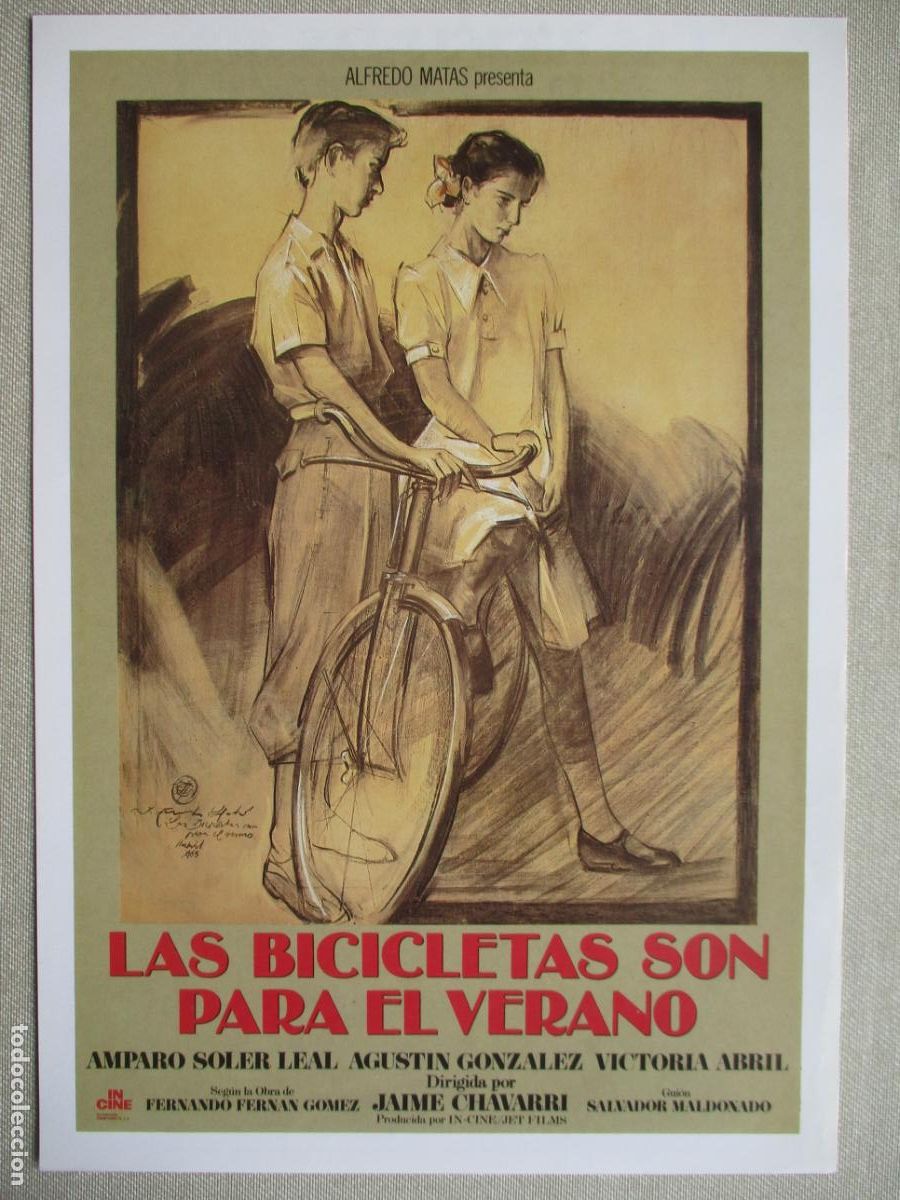 Cine: LAS BICICLETAS SON PARA EL VERANO. GUIA ORIGINAL ESTRENO. PEDIDO MINIMO EN GUIAS 10 EUROS.