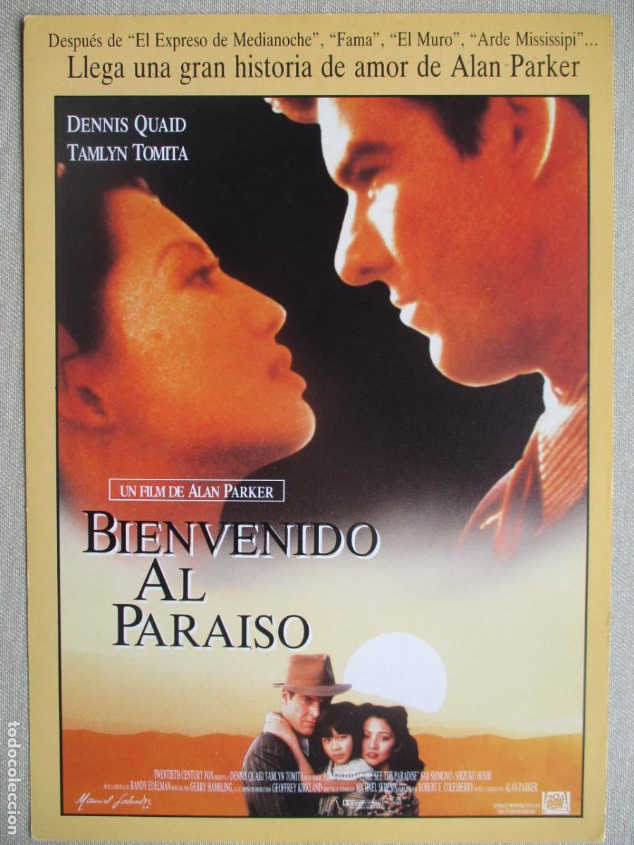 Cine: BIENVENIDO AL PARAISO. GUIA ORIGINAL ESTRENO. PEDIDO MINIMO EN GUIAS 10 EUROS.
