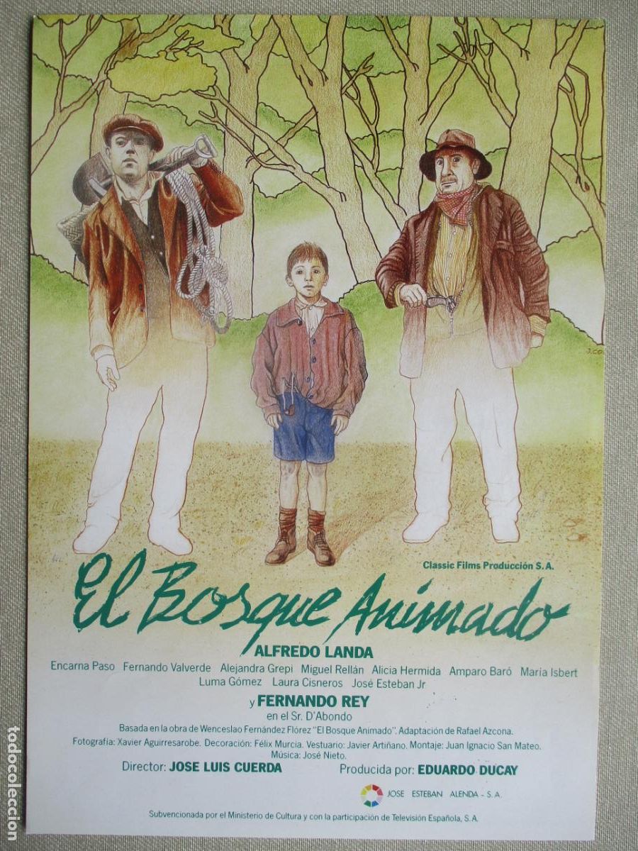 Cine: EL BOSQUE ANIMADO. GUIA ORIGINAL ESTRENO (SIMPLE). PEDIDO MINIMO EN GUIAS 10 EUROS.