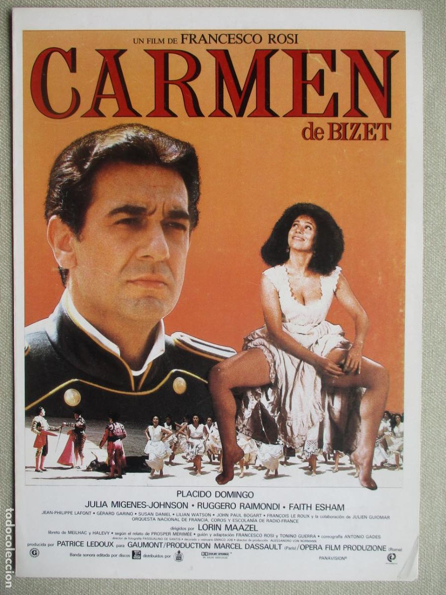 Cine: CARMEN DE BIZET. GUIA ORIGINAL ESTRENO. PEDIDO MINIMO EN GUIAS 10 EUROS.