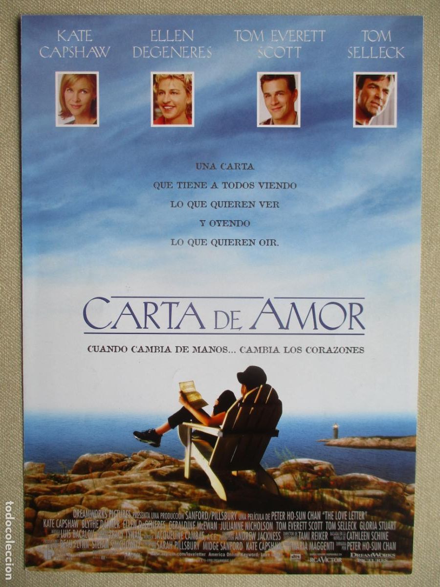Cine: CARTA DE AMOR. GUIA ORIGINAL ESTRENO. PEDIDO MINIMO EN GUIAS 10 EUROS.