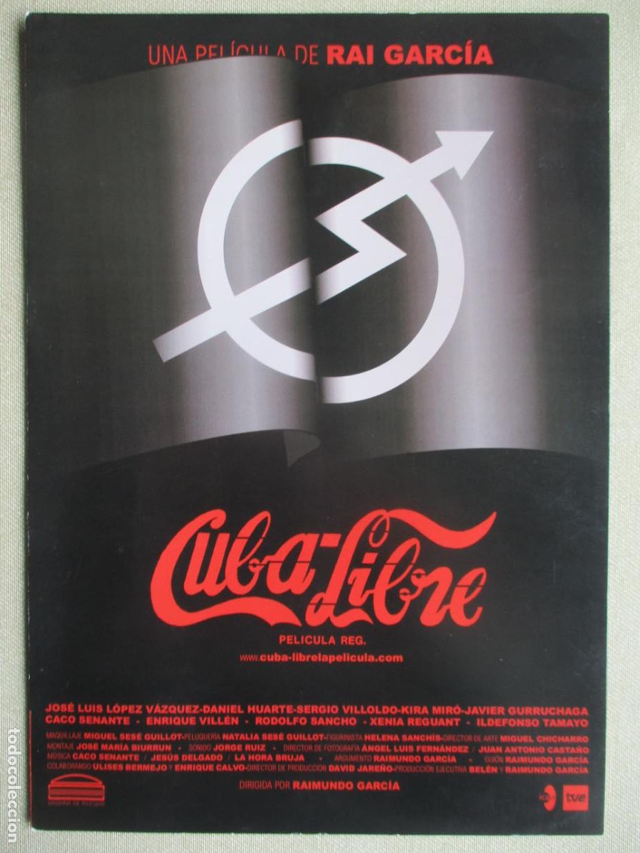 Cine: CUBA LIBRE. GUIA ORIGINAL ESTRENO. PEDIDO MINIMO EN GUIAS 10 EUROS.