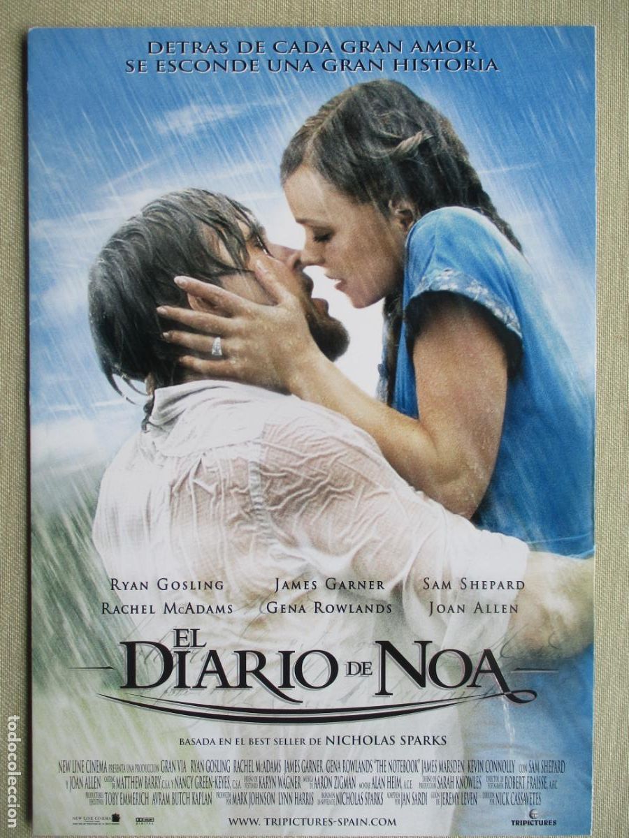 Cine: EL DIARIO DE NOA. GUIA ORIGINAL ESTRENO. PEDIDO MINIMO EN GUIAS 10 EUROS.