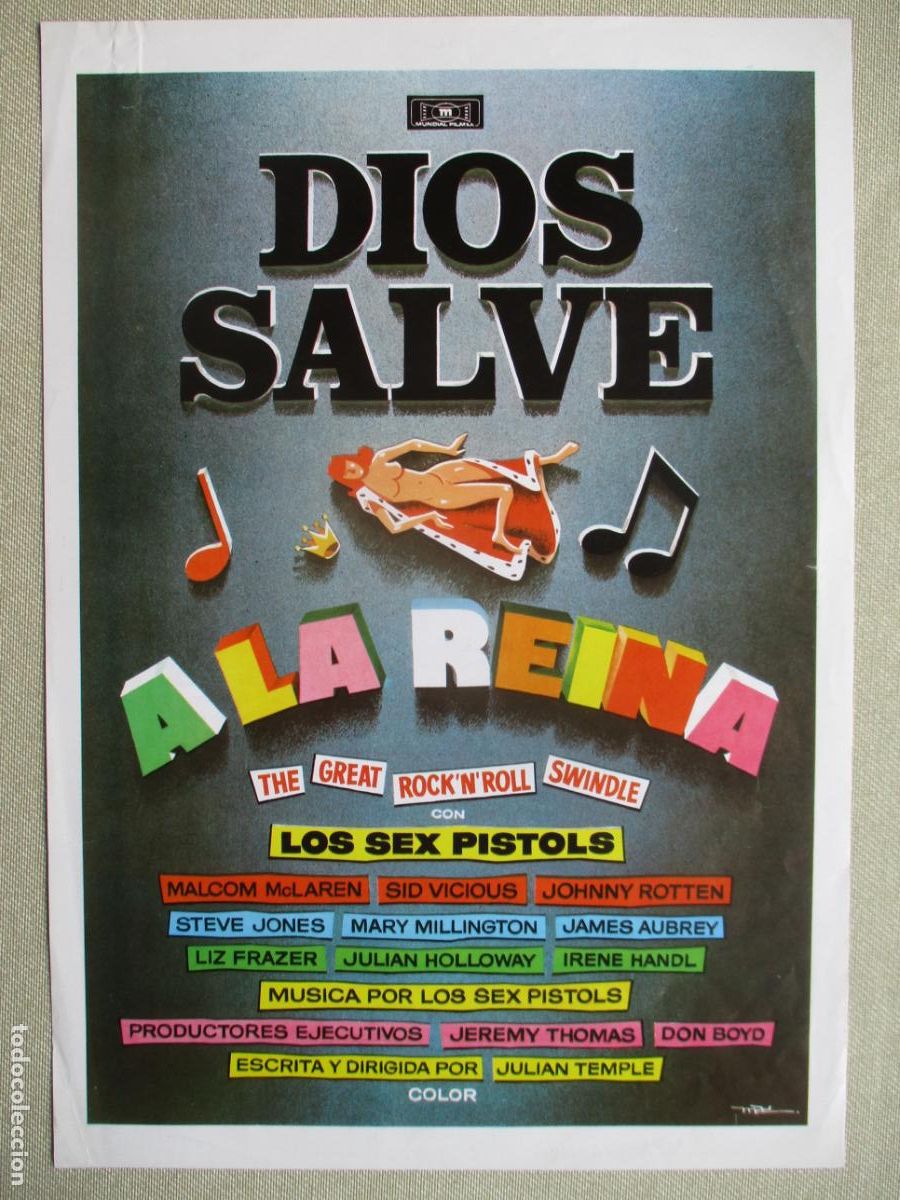 Cine: DIOS SALVE A LA REINA. GUIA ORIGINAL ESTRENO. PEDIDO MINIMO EN GUIAS 10 EUROS.