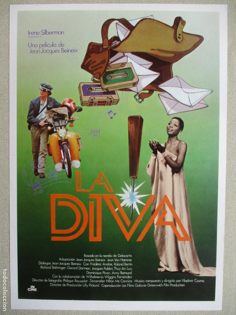 Cine: LA DIVA. GUIA ORIGINAL ESTRENO. PEDIDO MINIMO EN GUIAS 10 EUROS.