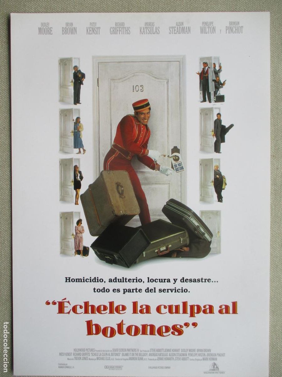 Cine: ECHELE LA CULPA AL BOTONES. GUIA ORIGINAL ESTRENO. PEDIDO MINIMO EN GUIAS 10 EUROS.