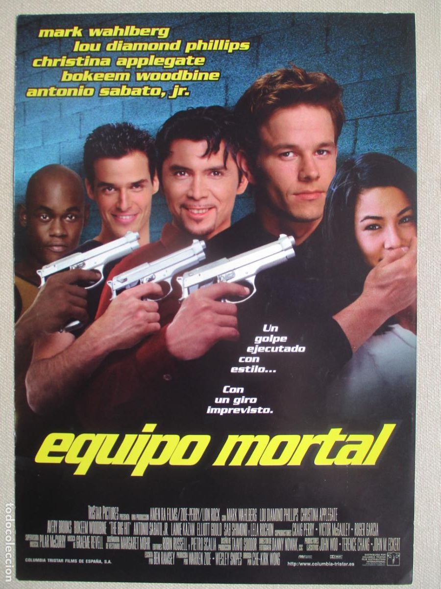 Cine: EQUIPO MORTAL. GUIA ORIGINAL ESTRENO. PEDIDO MINIMO EN GUIAS 10 EUROS.
